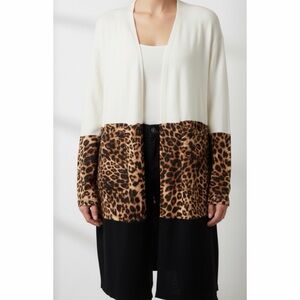 Leopard Print Women's Cardigan